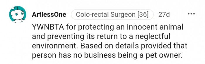 That person has no business being a pet owner