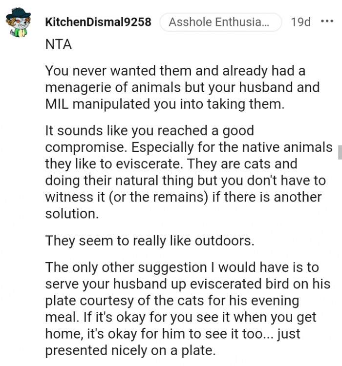 It sounds like you reached a good compromise