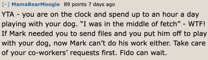 Looks like this guy doesn't know how to prioritize.