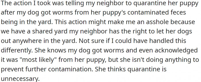 OP has offered the following explanation for why they think they might be the asshole: