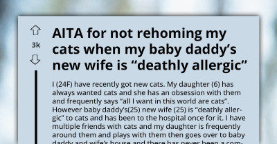 Trouble Looms As Mom Refuses To Rehome Her Cats Even When Ex’s New Wife Is “Deathly Allergic”
