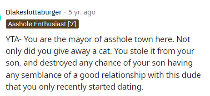Obviously, nobody was happy with the decisions she made, and this could seriously ruin her relationship with her son.