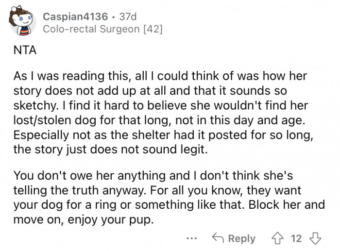 "It sounds so sketchy."