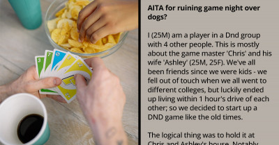 Two High-Energy Dogs Cause a Rift Between Their Owners and Friends After Disrupting Game Night