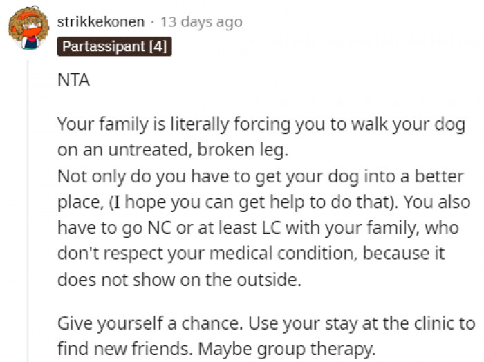 The dog deserves better.