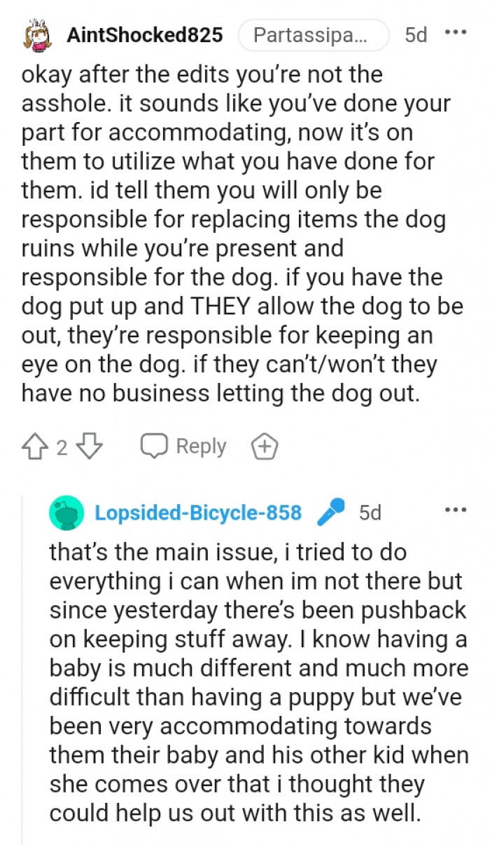 16. The OP has made accommodations