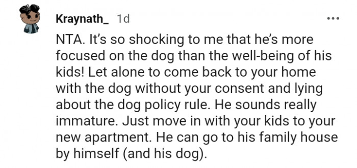 3. He can go to his family house by himself