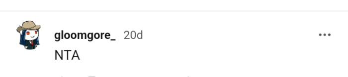 Another Redditor that believes that the OP is not the AH in this case