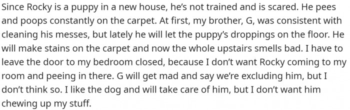 He got a dog to help him emotionally, but he didn't even bother to ask if it was okay