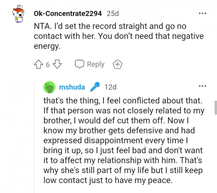 You do not need that negative energy.