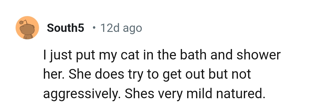 This Redditor's cat does try to get out but not aggressively