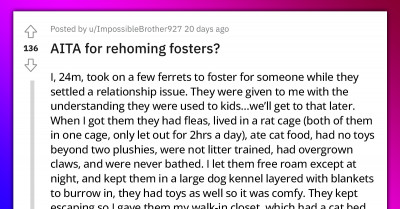 Reddit User Refuses To Give Back The Ferrets He Was Fostering Because Of Abusive Owner
