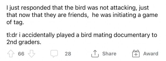 Op tried to find age-appropriate answers to the questions her 2nd graders asked.