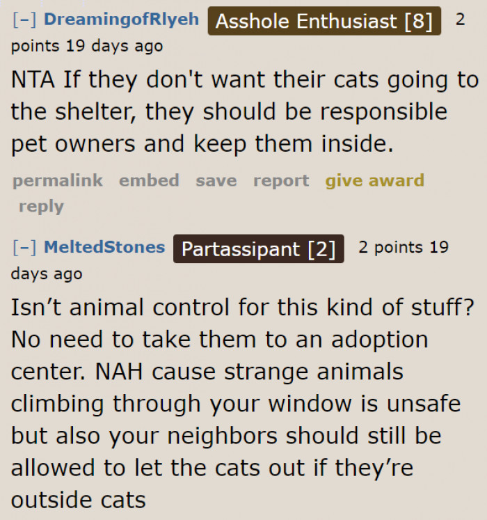 The situation isn't anyone's fault, according to one Redditor.