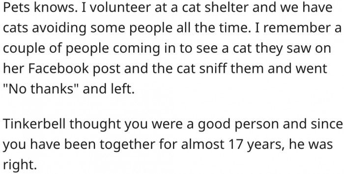9. The fact that they've been together for almost 17 years shows he is indeed a good person.