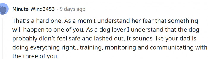 As a parent and a dog lover: