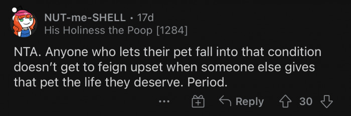 The neighbor has no right to be annoyed.