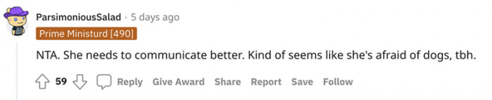 A dog walker who's afraid of dogs.