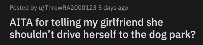 She also doesn't know how to go anywhere without a GPS according to OP