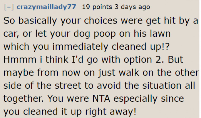 It would be wise not to pass by this yard next time.