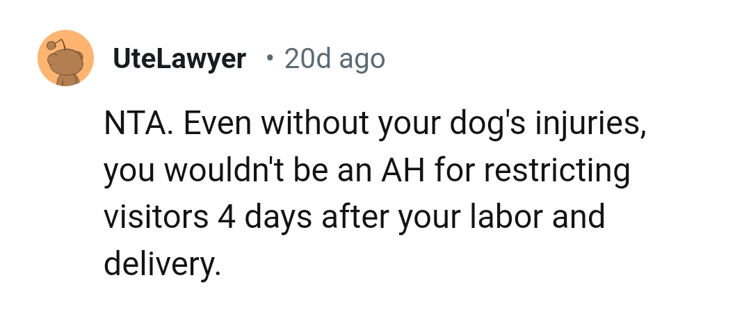 The OP Is Not an AH for Restricting Visitors.