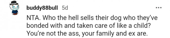 5. Your family and ex are the a-hole