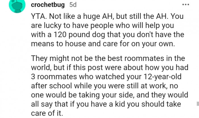 18. You Should Take Care of It