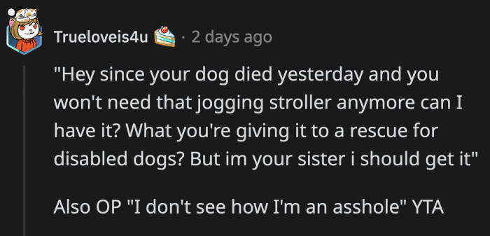 It Is Truly Astounding How Blind OP Is to Her Own Mistakes and Selfishness