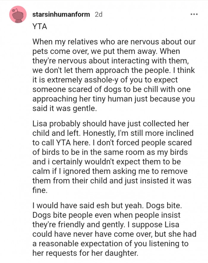 7. She should have just picked her and left