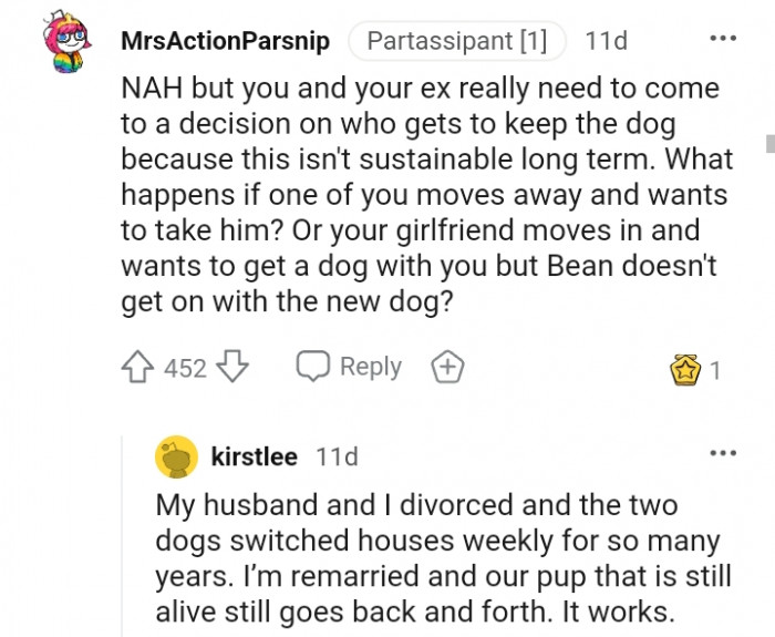 2. Our pup still goes back and forth