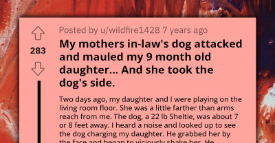 Panicked Mom In Disbelief When Her Mother-In-Law Defends Her Dog After He Attacked 9-Month-Old Baby Unprovoked