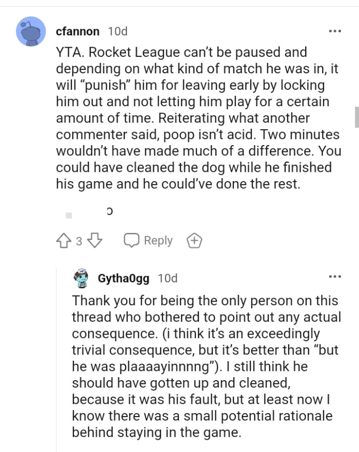 Two minutes wouldn't have made such a difference.