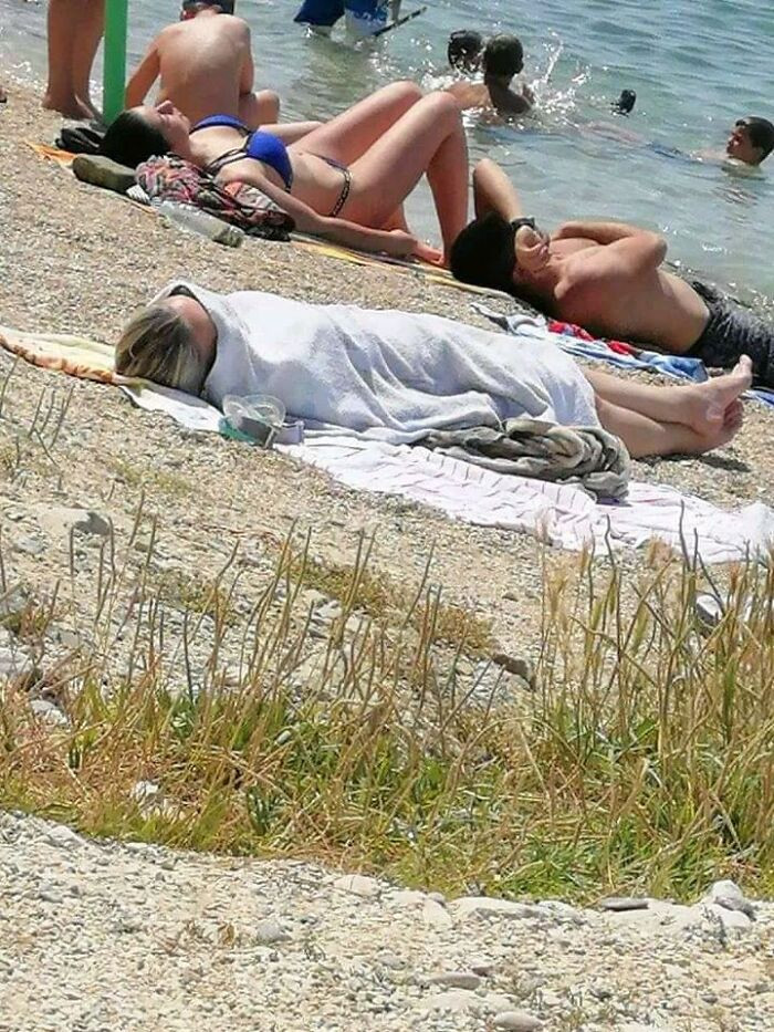 4. Sunbathing? I don't think so