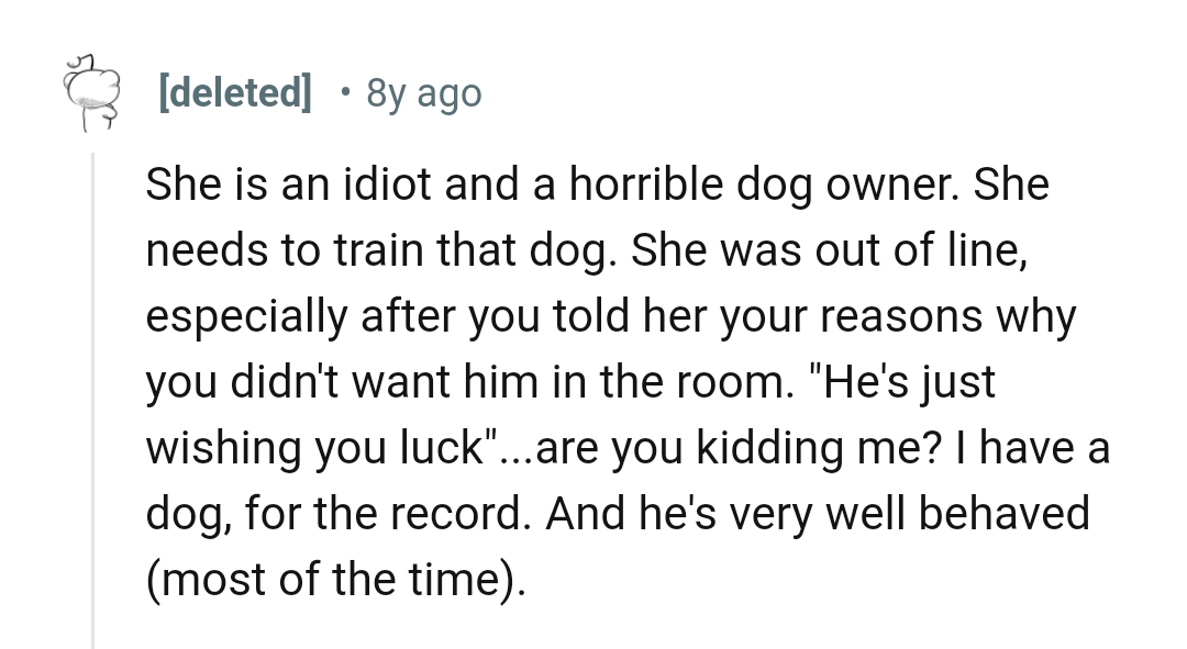 From a Redditor who has a dog too