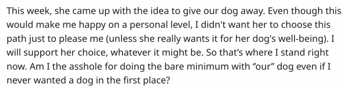 Is he wrong? Reddit responds.