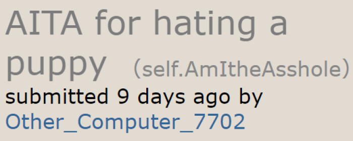 The OP confessed that he's a dog hater.