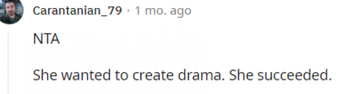 11. She succeeded in creating drama