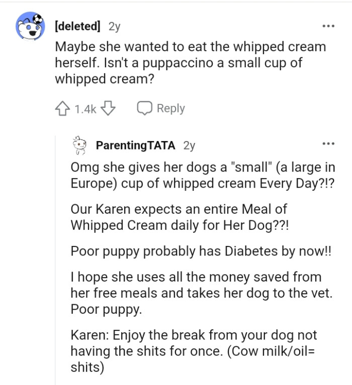 This Redditor wants to know the puppaccino details
