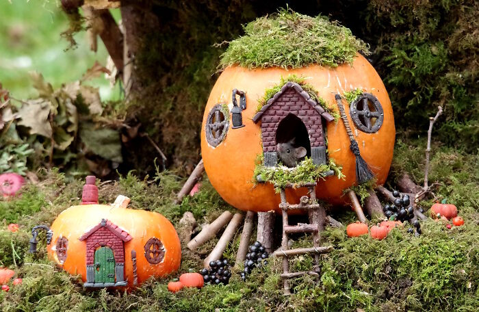 19. Another Pumpkin Mouse House