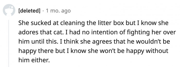 Shelby is a loving owner, but she's just hung up on leaving him behind with OP