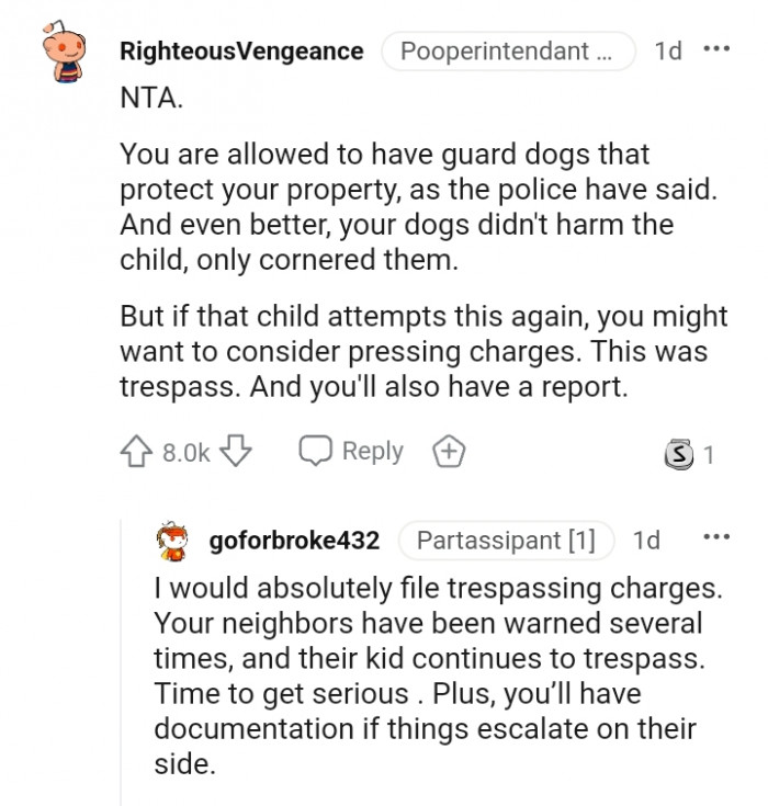 You might want to consider pressing charges