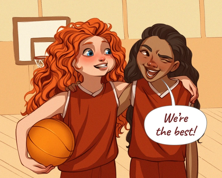14. Merida and Moana would undoubtedly earn an A+ in physical education, mastering every sport and outdoor activity with their adventurous spirits and natural athleticism!