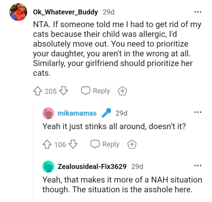 You need to prioritize your daughter, so you're not wrong