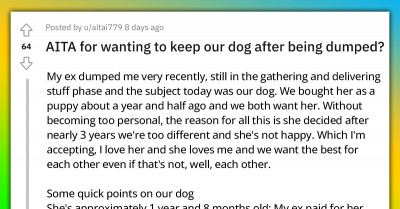 Woman Dumps BF Then Shows Up At His House To Claim Their Dog