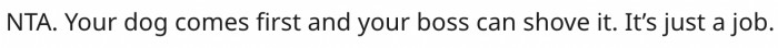 16. It is just a job.