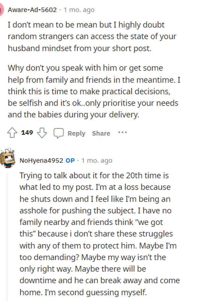 We gained a lot more insight into OP's feelings here when responding to another comment.