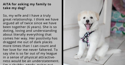 Man's Family Frowns At His Decision To Rehome His Dog After She Started Behaving Weird Towards His Pregnant Wife