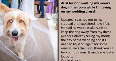 Bride-To-Be Feels Uncomfortable Around Dogs, But Her Mom Insists On Bringing Her Dog Whenever She Is Trying Out Her Wedding Dress