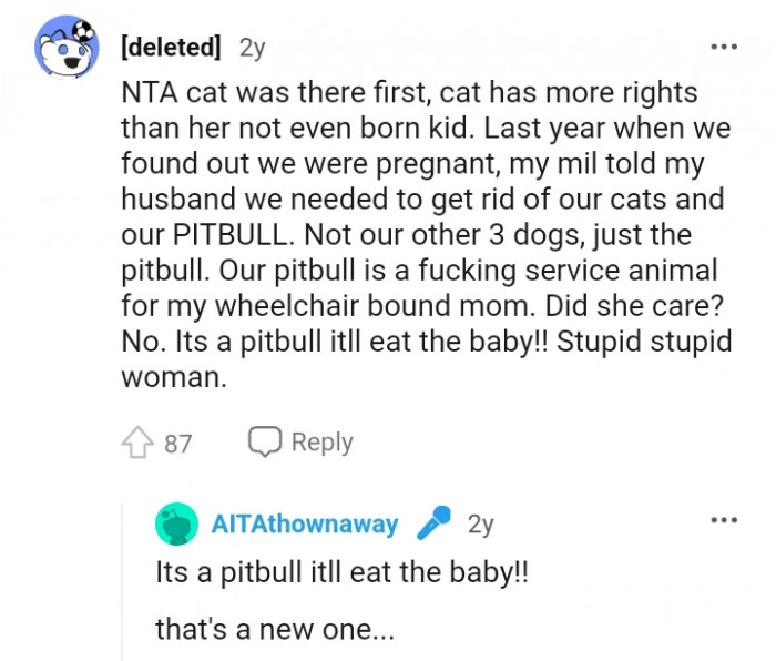 Cat has more rights than her