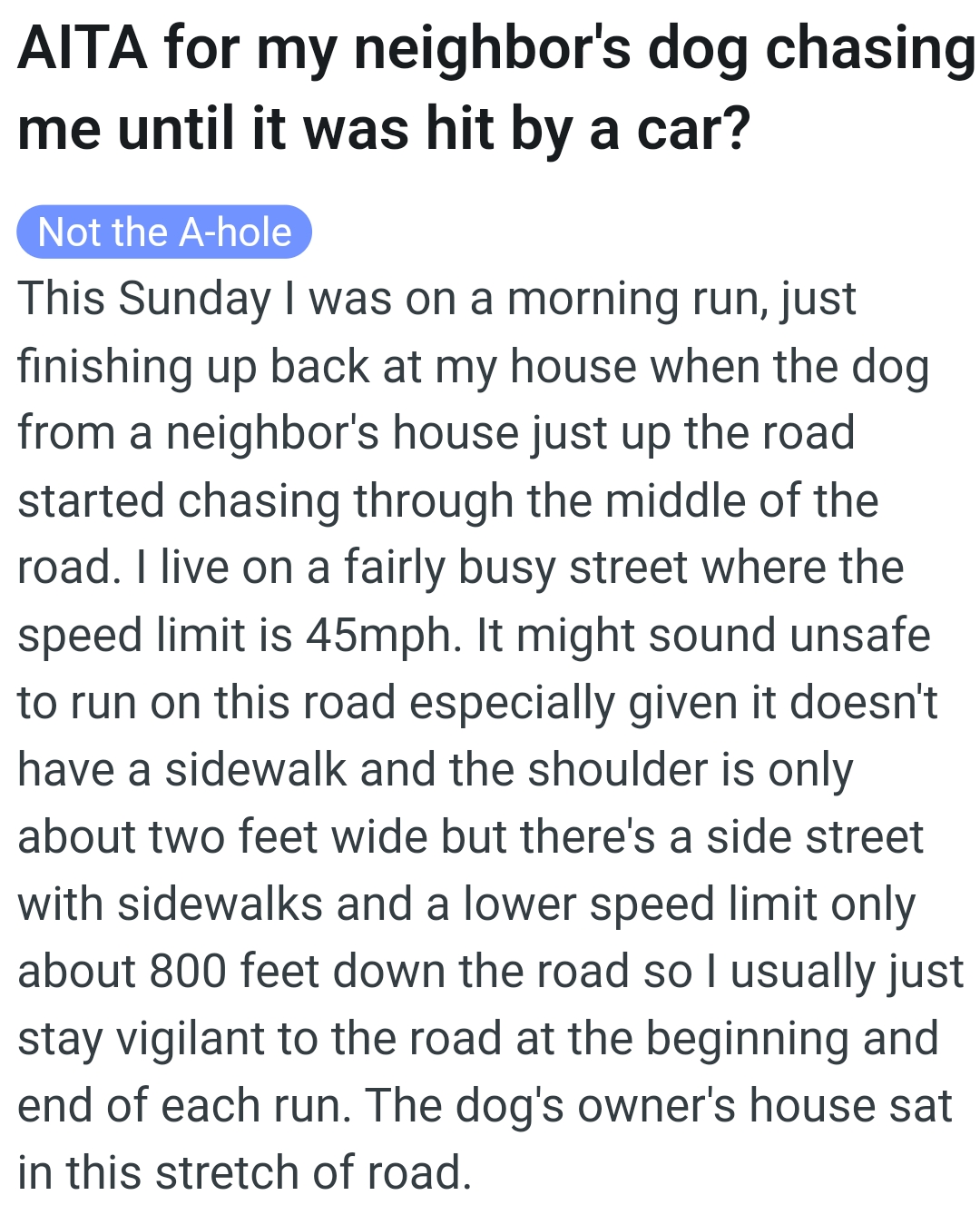 The OP kicks off his story